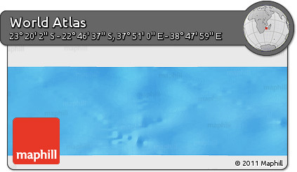 Physical Panoramic Map of the Area around 23° 3' 19" S, 38° 19' 30" E