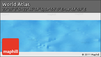 Physical Panoramic Map of the Area around 23° 3' 19" S, 38° 19' 30" E
