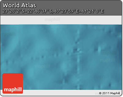 Satellite 3D Map of the Area around 23° 3' 19" S, 40° 52' 30" E