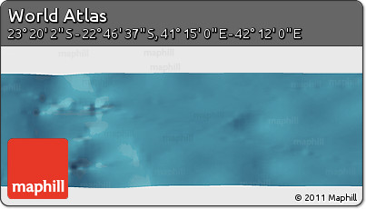Satellite Panoramic Map of the Area around 23° 3' 19" S, 41° 43' 30" E