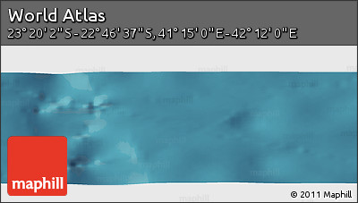 Satellite Panoramic Map of the Area around 23° 3' 19" S, 41° 43' 30" E