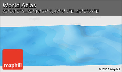Political Panoramic Map of the Area around 23° 3' 19" S, 42° 34' 30" E