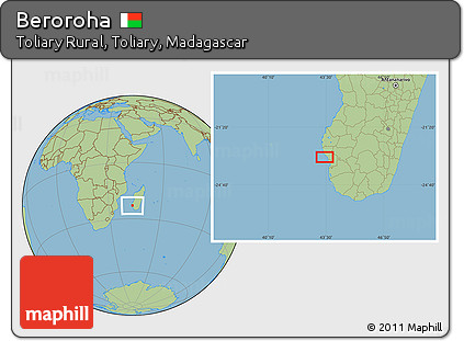 Savanna Style Location Map of Beroroha