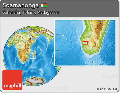 Physical Location Map of Soamanonga