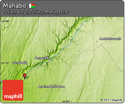 Physical Map of Mahabo
