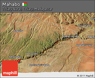 Satellite Panoramic Map of Mahabo