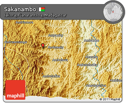 Physical 3D Map of Sakanambo