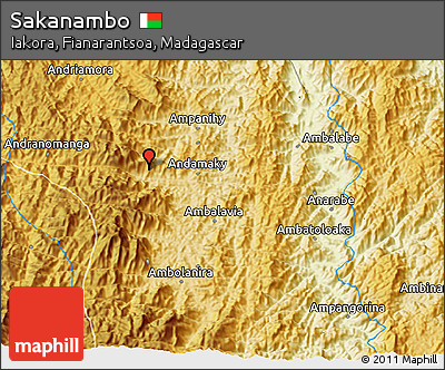 Physical 3D Map of Sakanambo