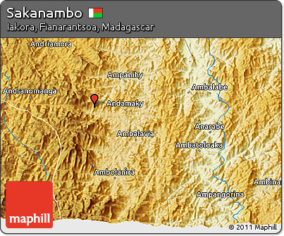 Physical 3D Map of Sakanambo