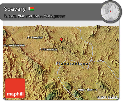 Satellite 3D Map of Soavary