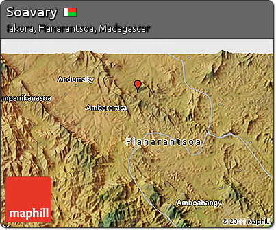 Satellite 3D Map of Soavary