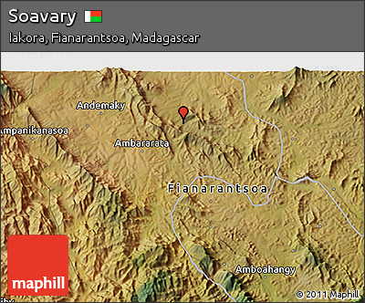 Satellite 3D Map of Soavary