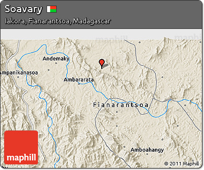 Shaded Relief 3D Map of Soavary