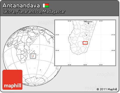 Blank Location Map of Antanandava