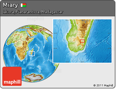 Physical Location Map of Miary