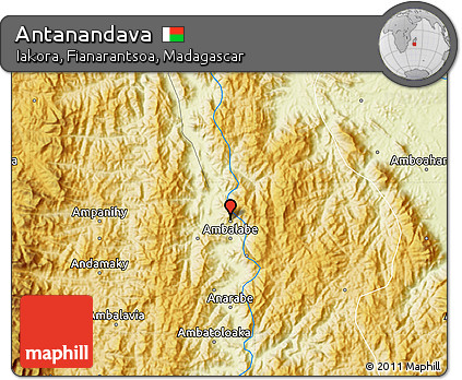 Physical Map of Antanandava