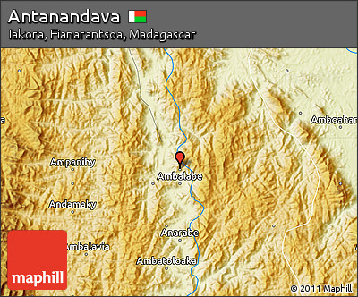 Physical Map of Antanandava