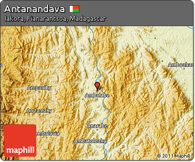 Physical Map of Antanandava