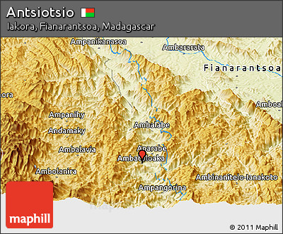 Physical Panoramic Map of Antsiotsio