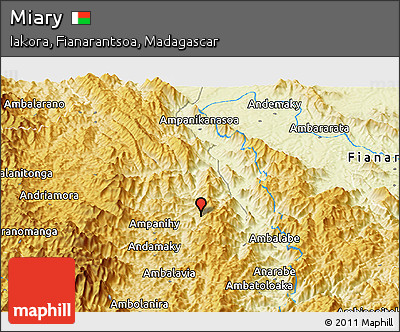 Physical Panoramic Map of Miary