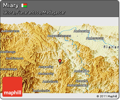 Physical Panoramic Map of Miary
