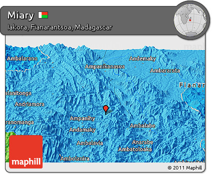 Political Panoramic Map of Miary