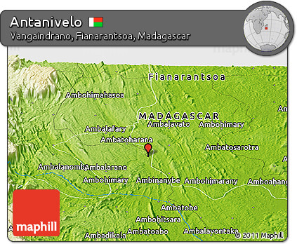 Physical Panoramic Map of Antanivelo