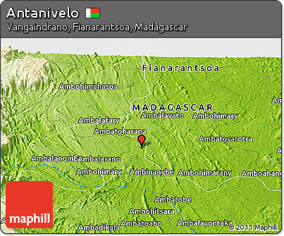 Physical Panoramic Map of Antanivelo