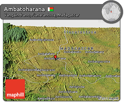 Satellite Panoramic Map of Ambatoharana