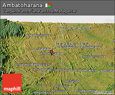 Satellite Panoramic Map of Ambatoharana