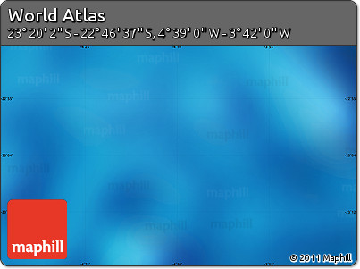 Shaded Relief Map of the Area around 23° 3' 19" S, 4° 10' 30" W