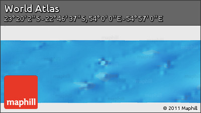 Physical Panoramic Map of the Area around 23° 3' 19" S, 54° 28' 30" E