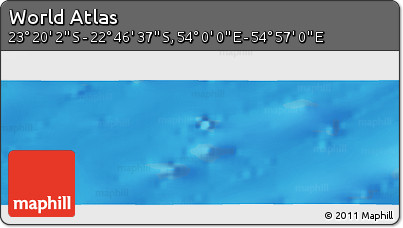 Physical Panoramic Map of the Area around 23° 3' 19" S, 54° 28' 30" E