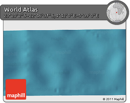 Satellite 3D Map of the Area around 23° 3' 19" S, 5° 10' 30" E