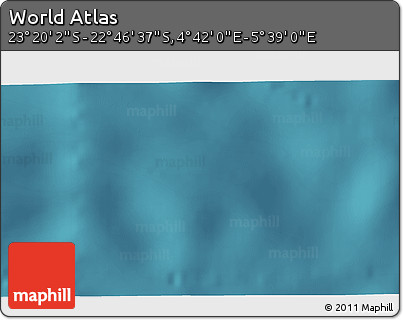 Satellite 3D Map of the Area around 23° 3' 19" S, 5° 10' 30" E