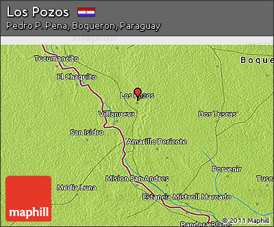 Physical 3D Map of Los Pozos