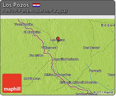 Physical 3D Map of Los Pozos