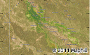 Satellite Map of the area around 23° 3' 19" S, 61° 58' 30" W