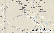 Shaded Relief Map of the area around 23° 3' 19" S, 61° 58' 30" W