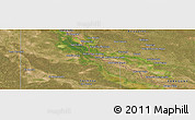 Satellite Panoramic Map of El Chorro