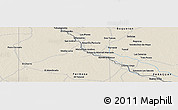 Shaded Relief Panoramic Map of El Chorro