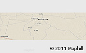 Shaded Relief Panoramic Map of the area around 23° 3' 19" S, 62° 49' 30" W
