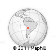 Outline Map of the Area around 23° 3' 19" S, 66° 13' 29" W, rectangular outline