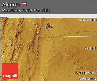 Physical 3D Map of Algorta