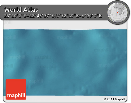 Satellite 3D Map of the Area around 23° 3' 19" S, 6° 1' 30" E