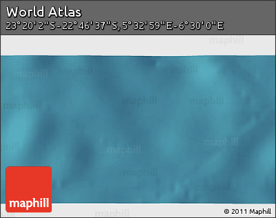 Satellite 3D Map of the Area around 23° 3' 19" S, 6° 1' 30" E