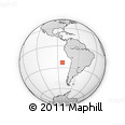 Outline Map of the Area around 23° 3' 19" S, 83° 13' 29" W, rectangular outline