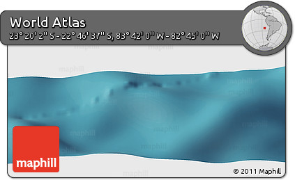 Satellite Panoramic Map of the Area around 23° 3' 19" S, 83° 13' 29" W