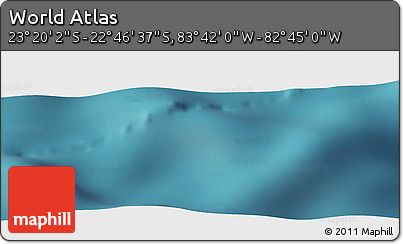 Satellite Panoramic Map of the Area around 23° 3' 19" S, 83° 13' 29" W