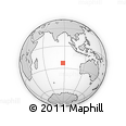 Outline Map of the Area around 23° 3' 19" S, 87° 37' 30" E, rectangular outline